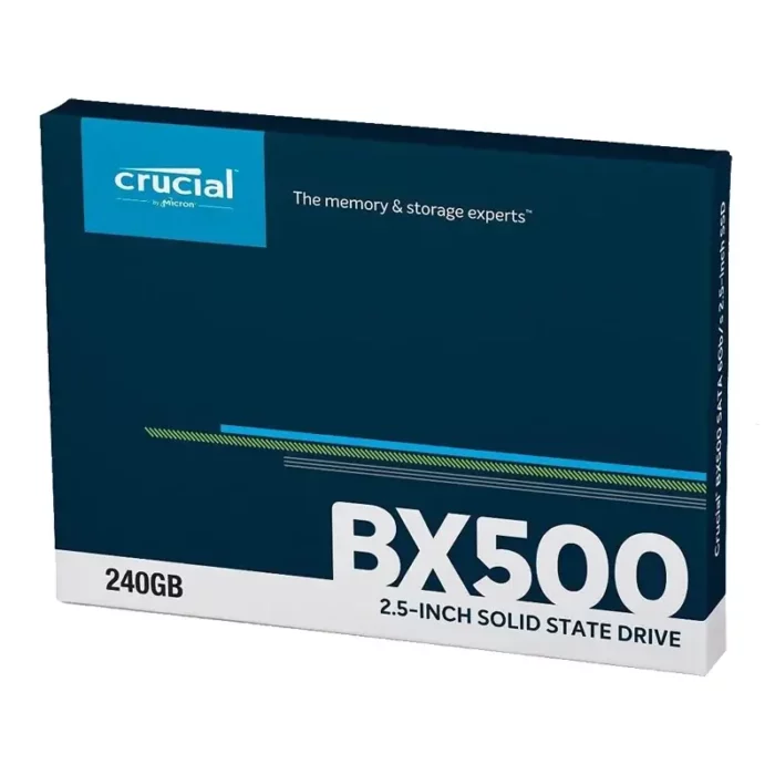 تصویر جعبه اس‌اس‌دی کروشیال BX500 ظرفیت 240 گیگابایت