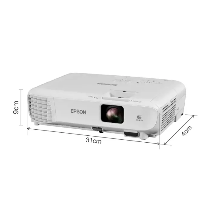 تصویر اندازه ویدئو پروژکتور اپسون Epson EB-X06