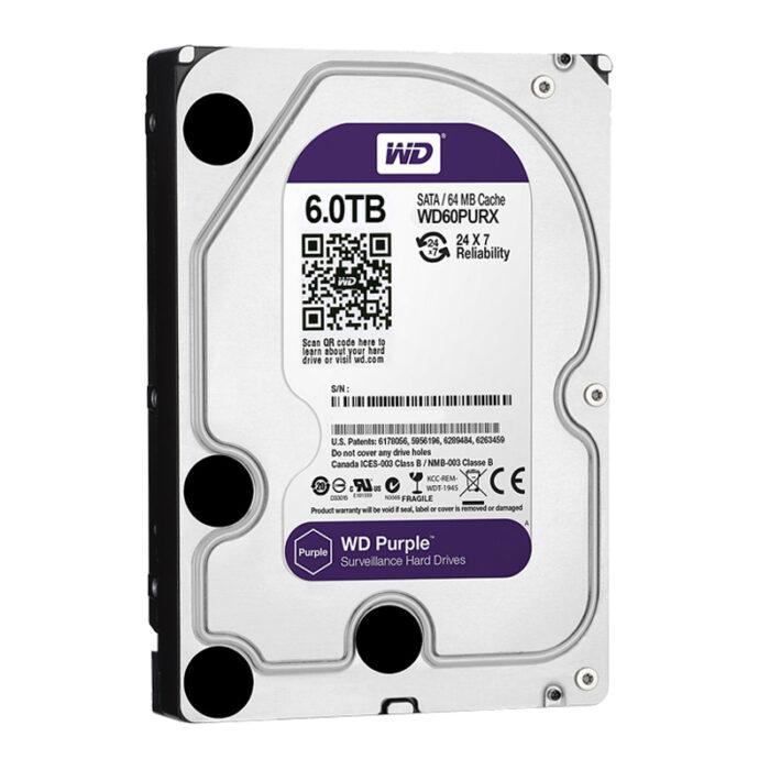 تصویر هارد اینترنال وسترن دیجیتال Purple 6tb