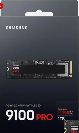 حافظه اس اس دی سامسونگ HEATSINK PRO 9100  M.2 ظرفیت 1 ترابایت